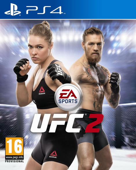 The full cover in all its sad glory. UFC 2 is out on March 15.